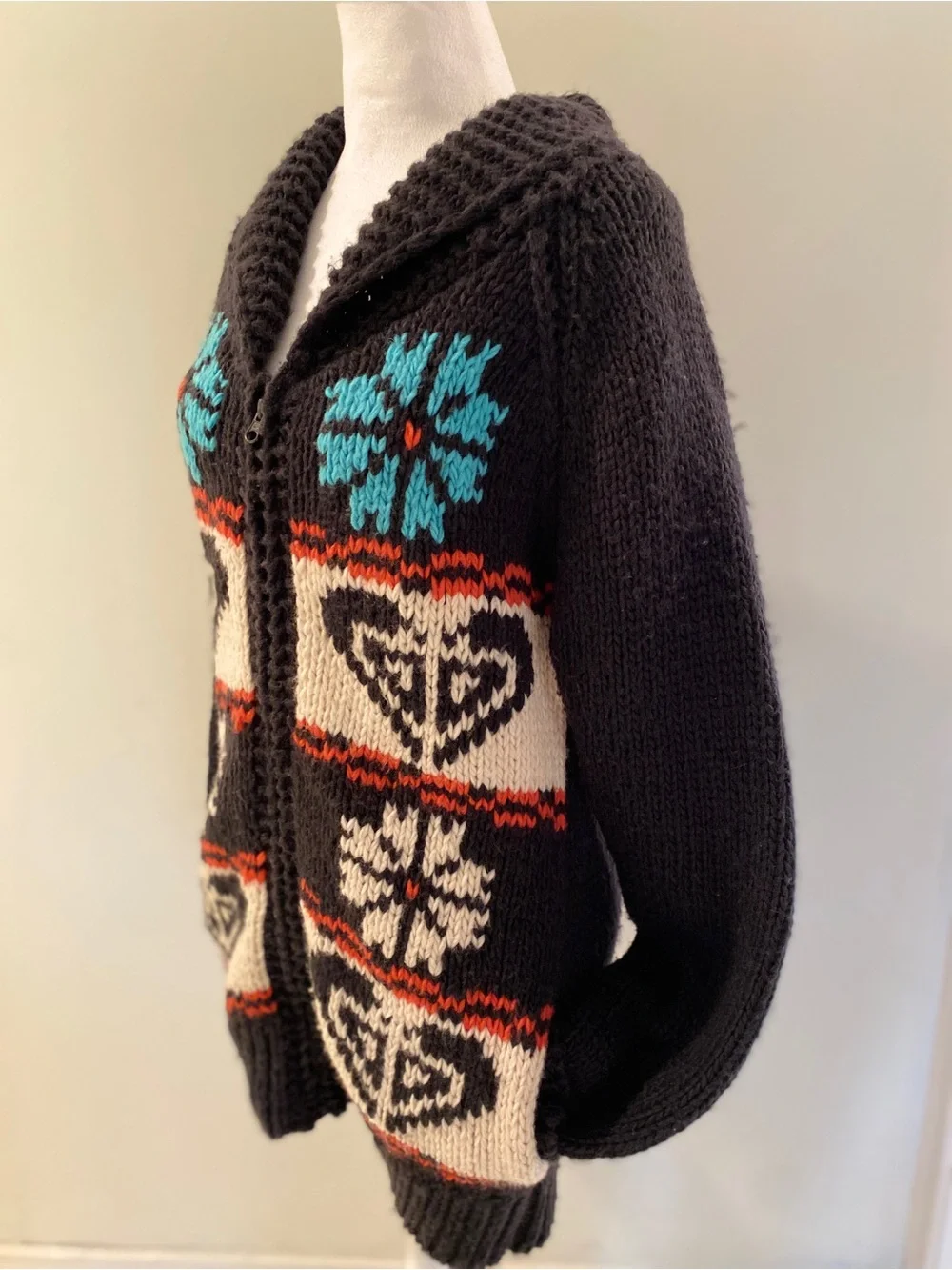 Roxy Y2K Cowichan Zip Sweater - Fair Isle Knit - Picture 3 of 9